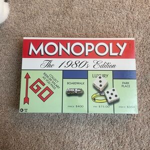 Monopoly The 1980's Edition Board Game